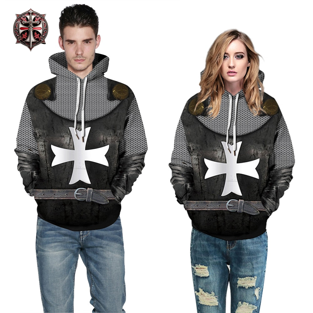Pull à Capuche du Chevalier Templier