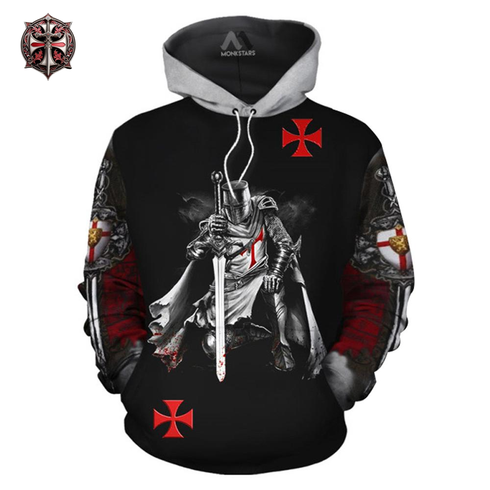 Pull à Capuche Prière de Templier