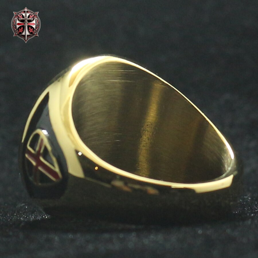 Bague Armure Templier Or