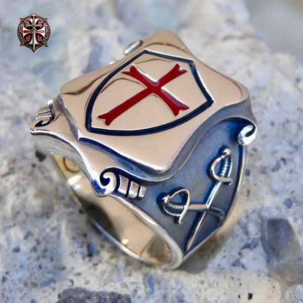 Bague Bouclier Templier
