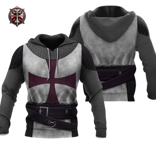 Pull à Capuche Renaissance Templier