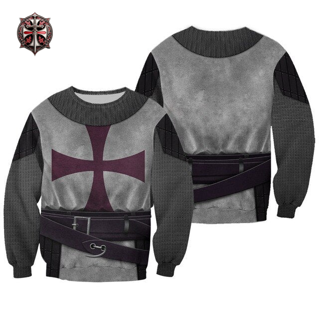 Pull à Capuche Renaissance Templier