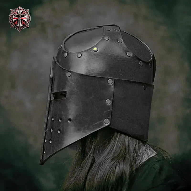 Heaume Templier Cuir