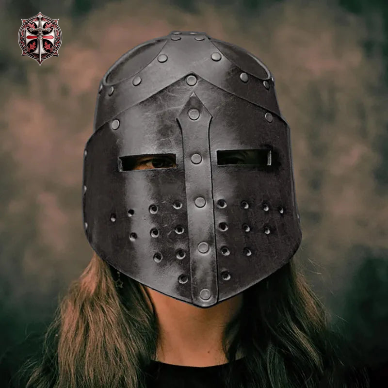 Heaume Templier Cuir