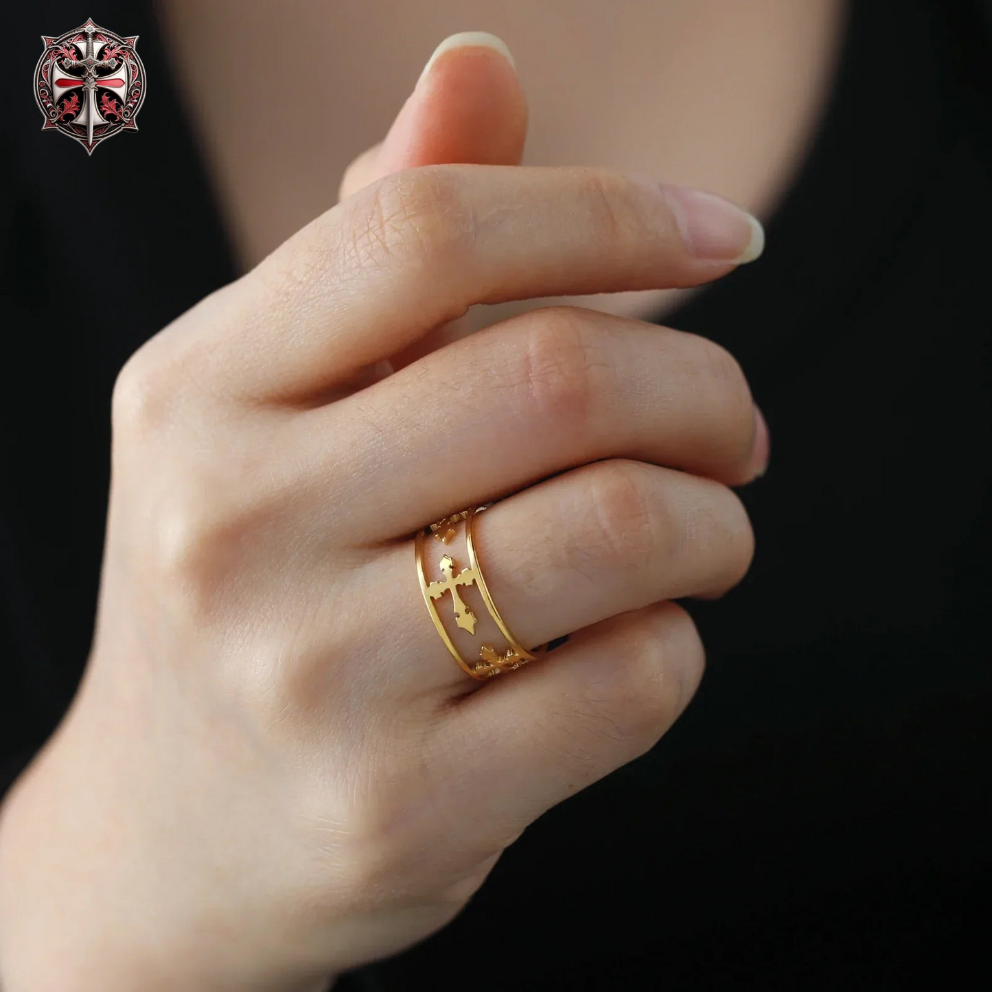 Bague Croix Médiévale Femme
