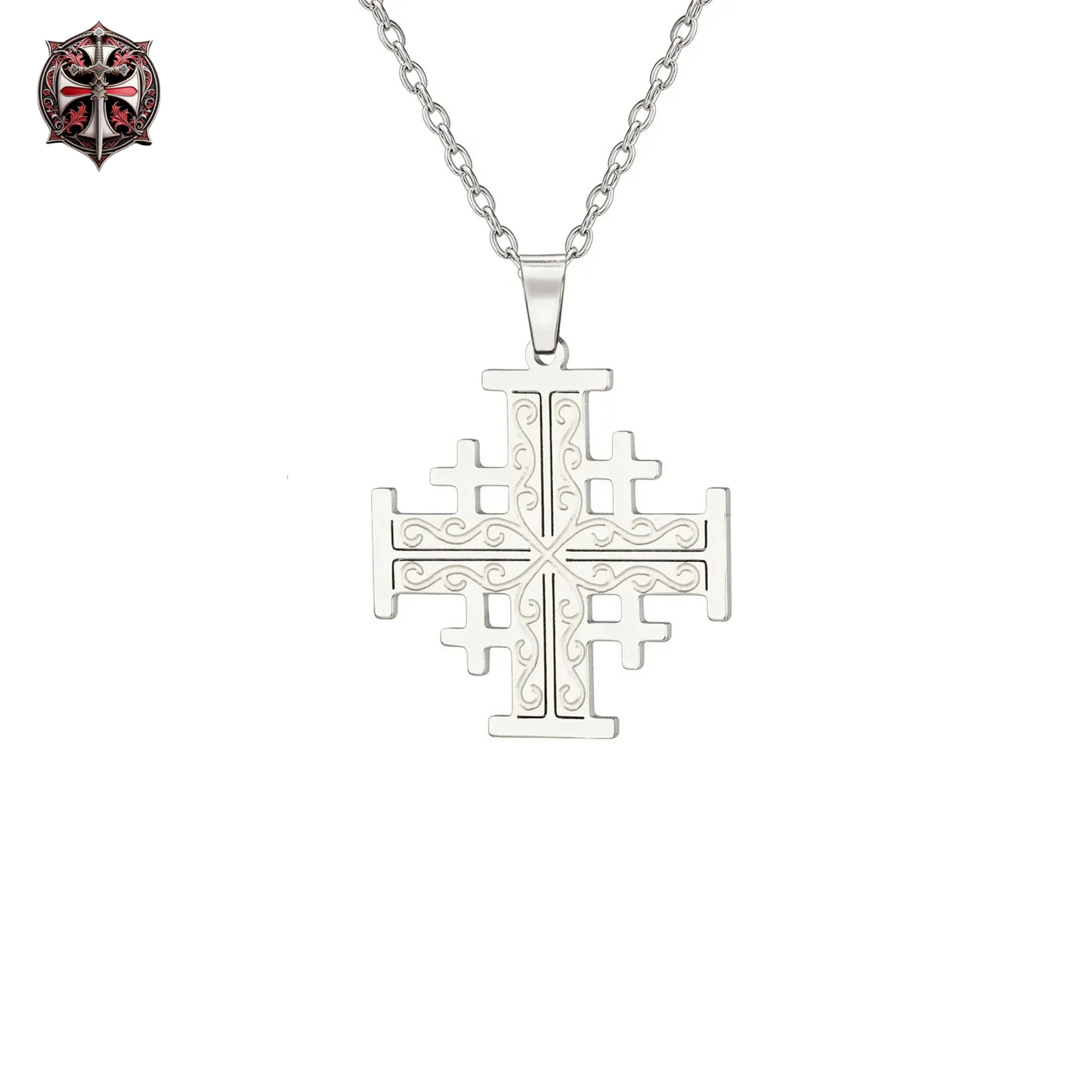 Collier Croix de l'Ordre Jérusalem Femme