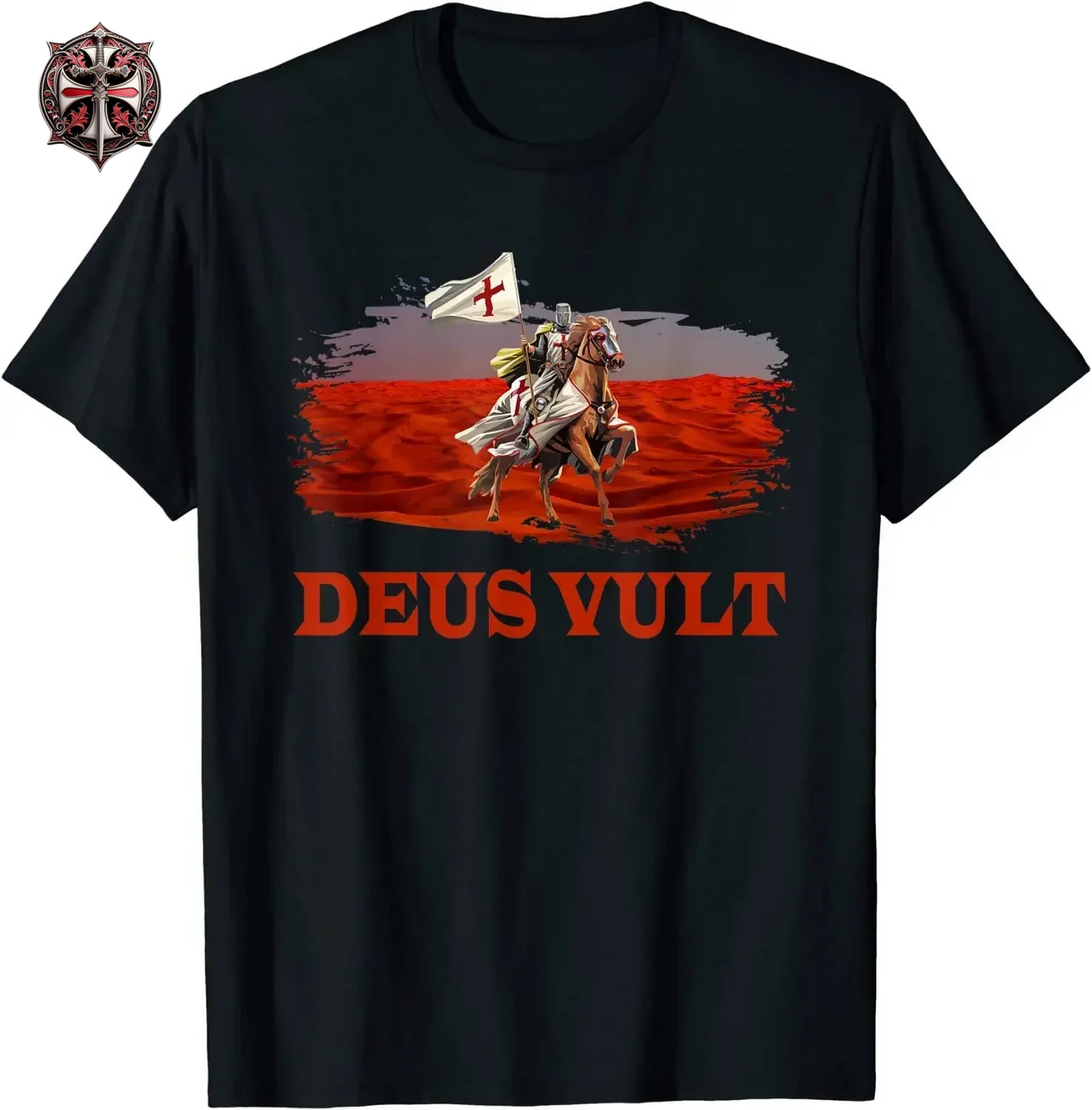 T-shirt Chevalier Deus Vult