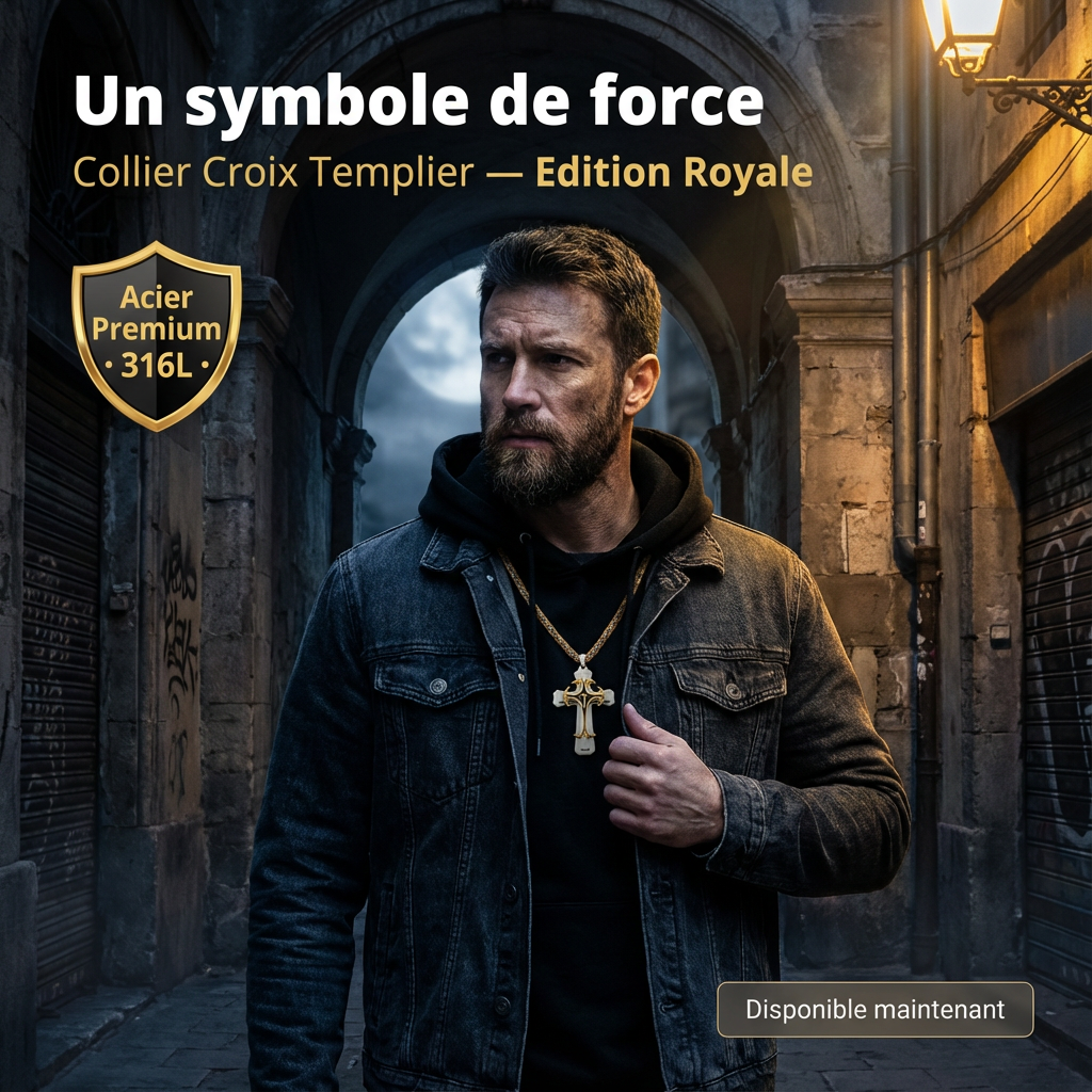 Collier Croisé de l'Espoir - Fabrication Artisanale