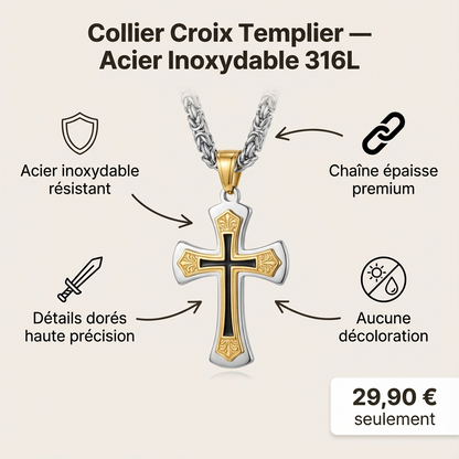Collier Croisé de l'Espoir - Fabrication Artisanale