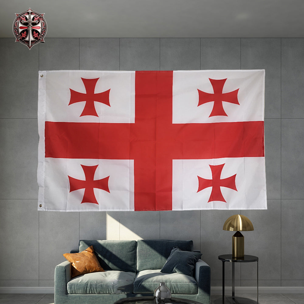 Drapeau Templier Blanc