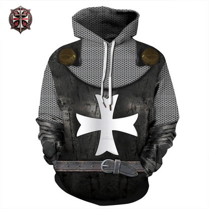Pull à Capuche du Chevalier Templier