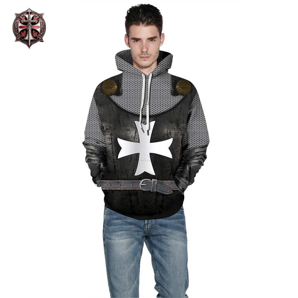 Pull à Capuche du Chevalier Templier