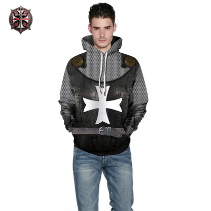 Pull à Capuche du Chevalier Templier