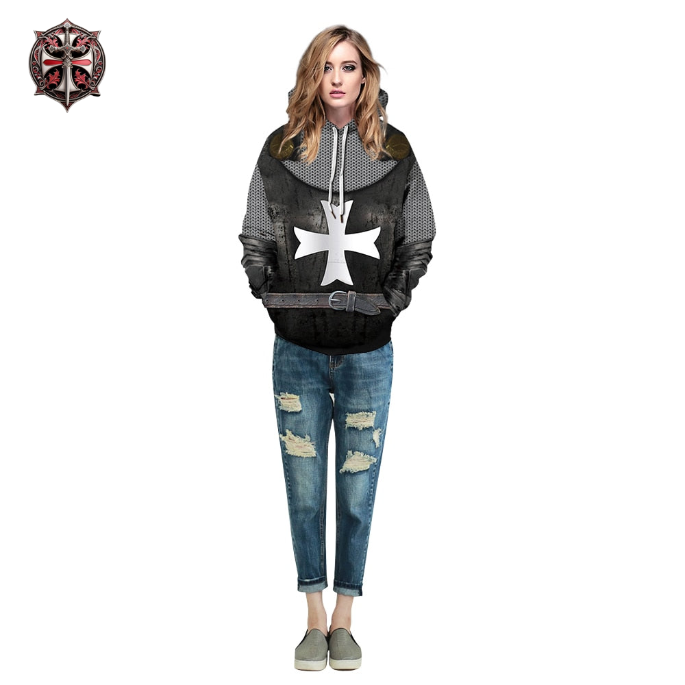 Pull à Capuche du Chevalier Templier