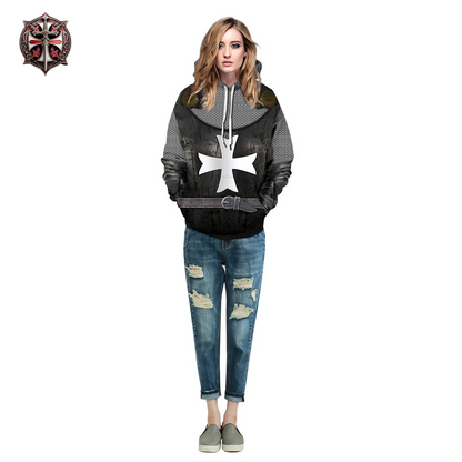 Pull à Capuche du Chevalier Templier