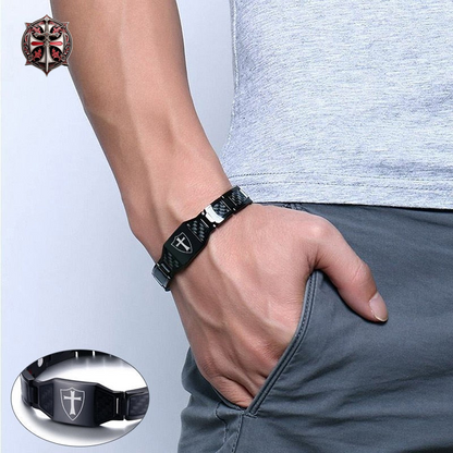 Bracelet Noir du Sacre Templier