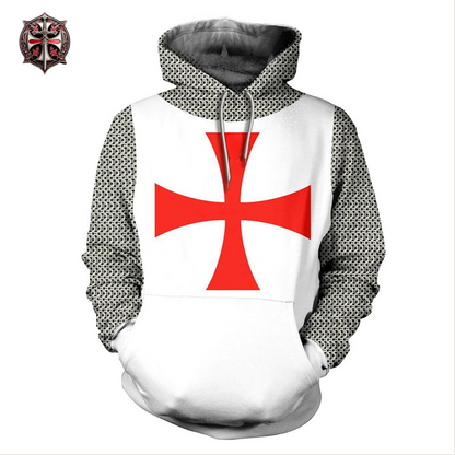 Pull à capuche Lance de templier