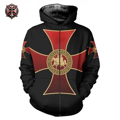 Pull à capuche Combat Templier