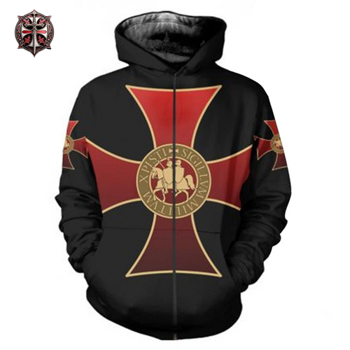 Pull à capuche Combat Templier