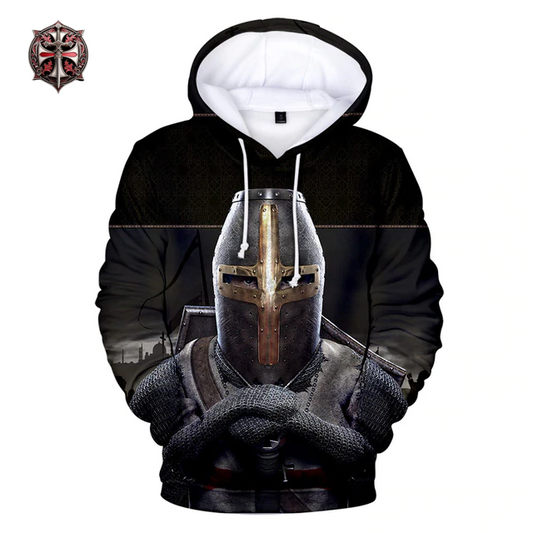 Pull à Capuche Foi de Templier