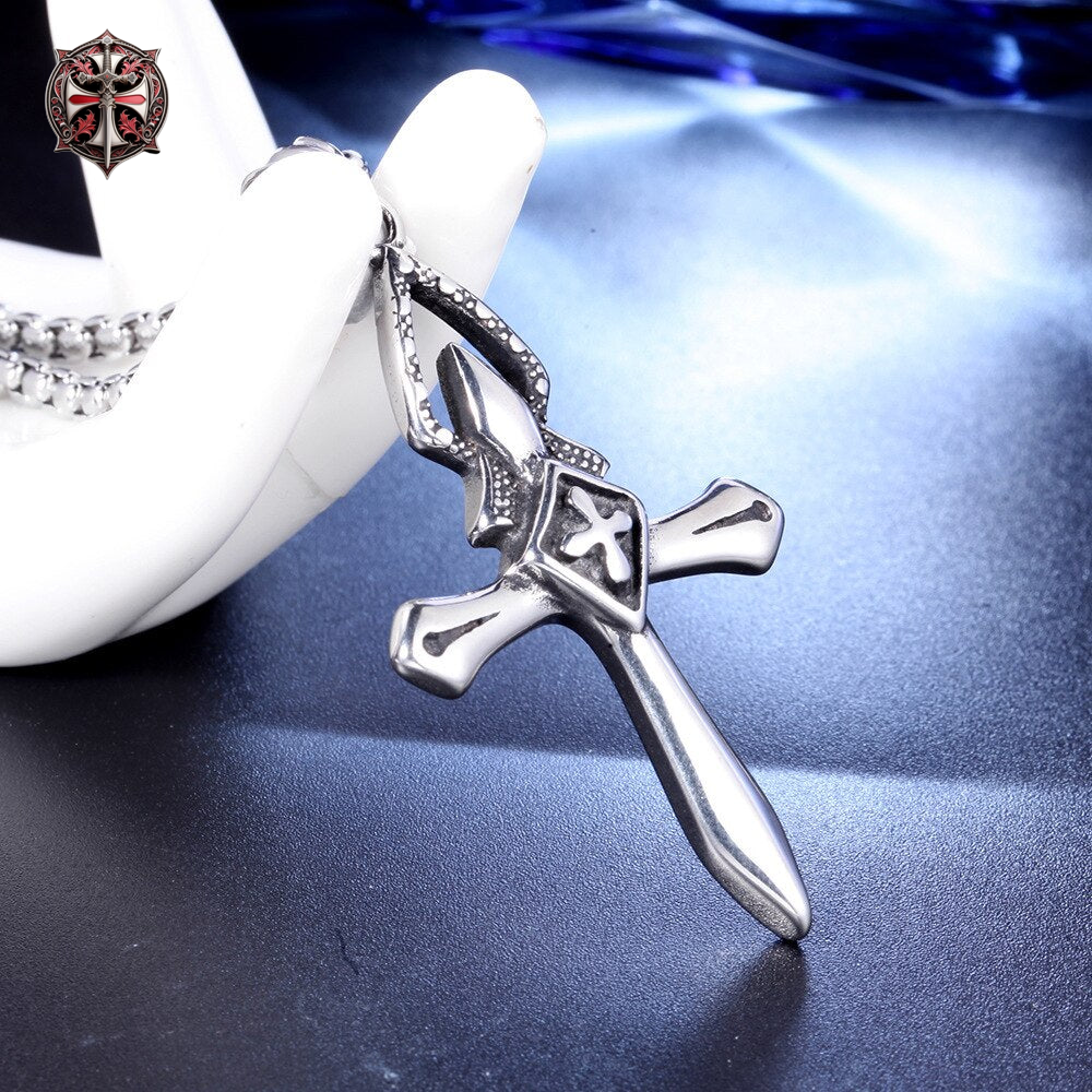 Collier Croix de Templier