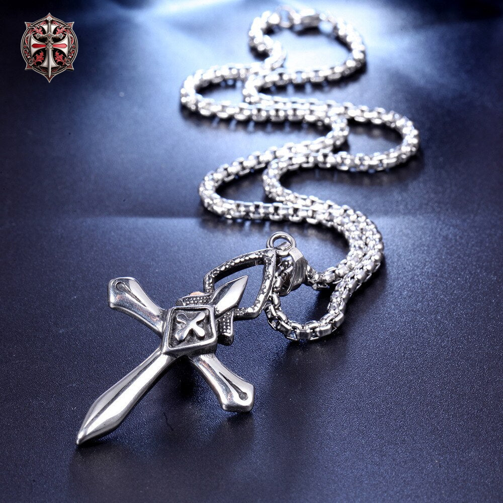 Collier Croix de Templier