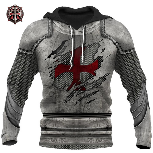 Pull à Capuche Courage du Templier