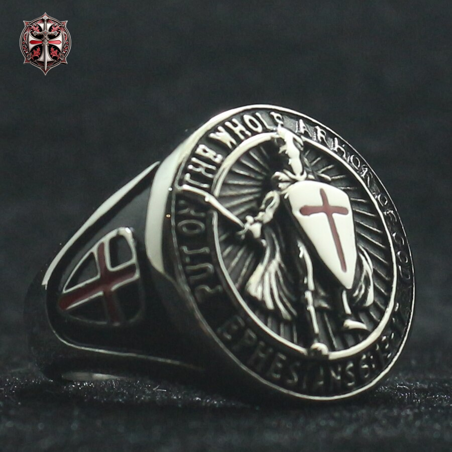 Bague Armure Templier