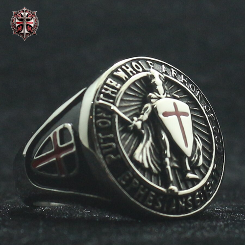 Bague Armure Templier