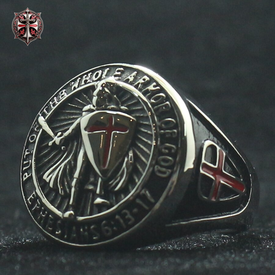 Bague Armure Templier