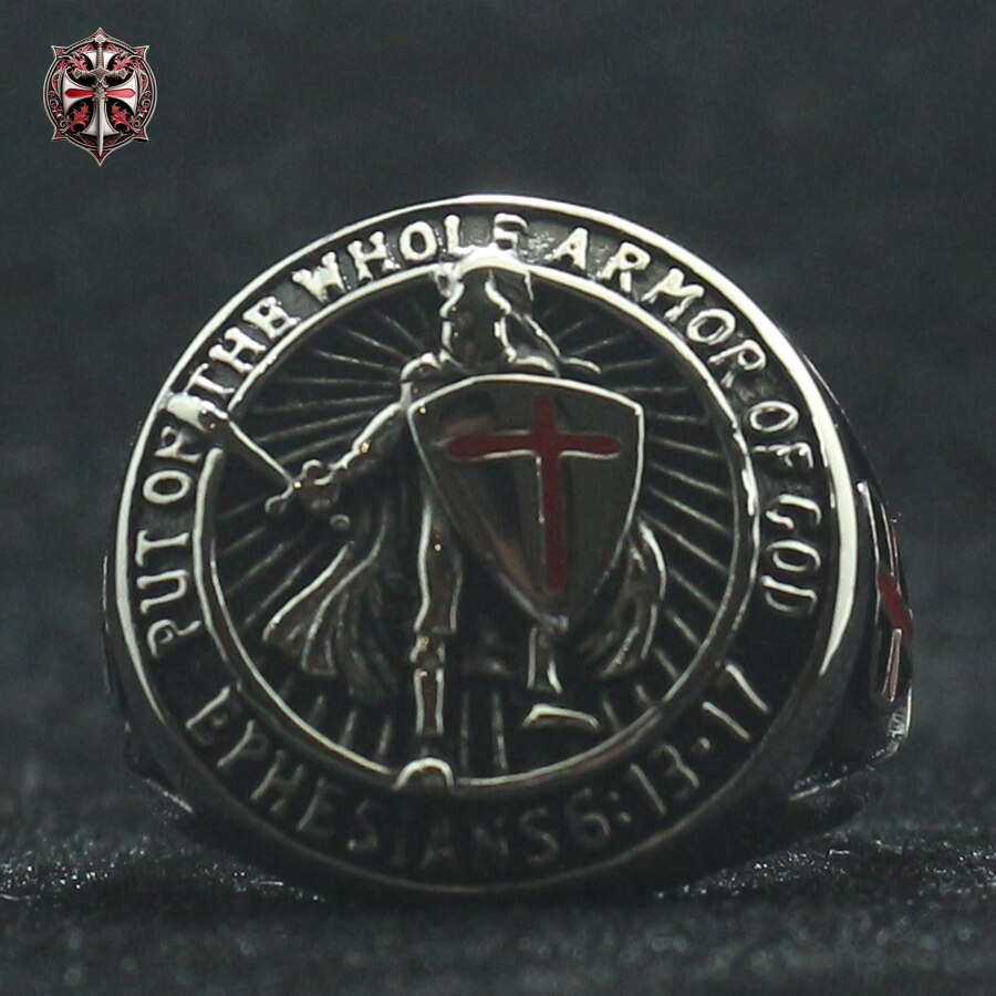 Bague Armure Templier