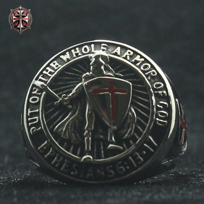 Bague Armure Templier