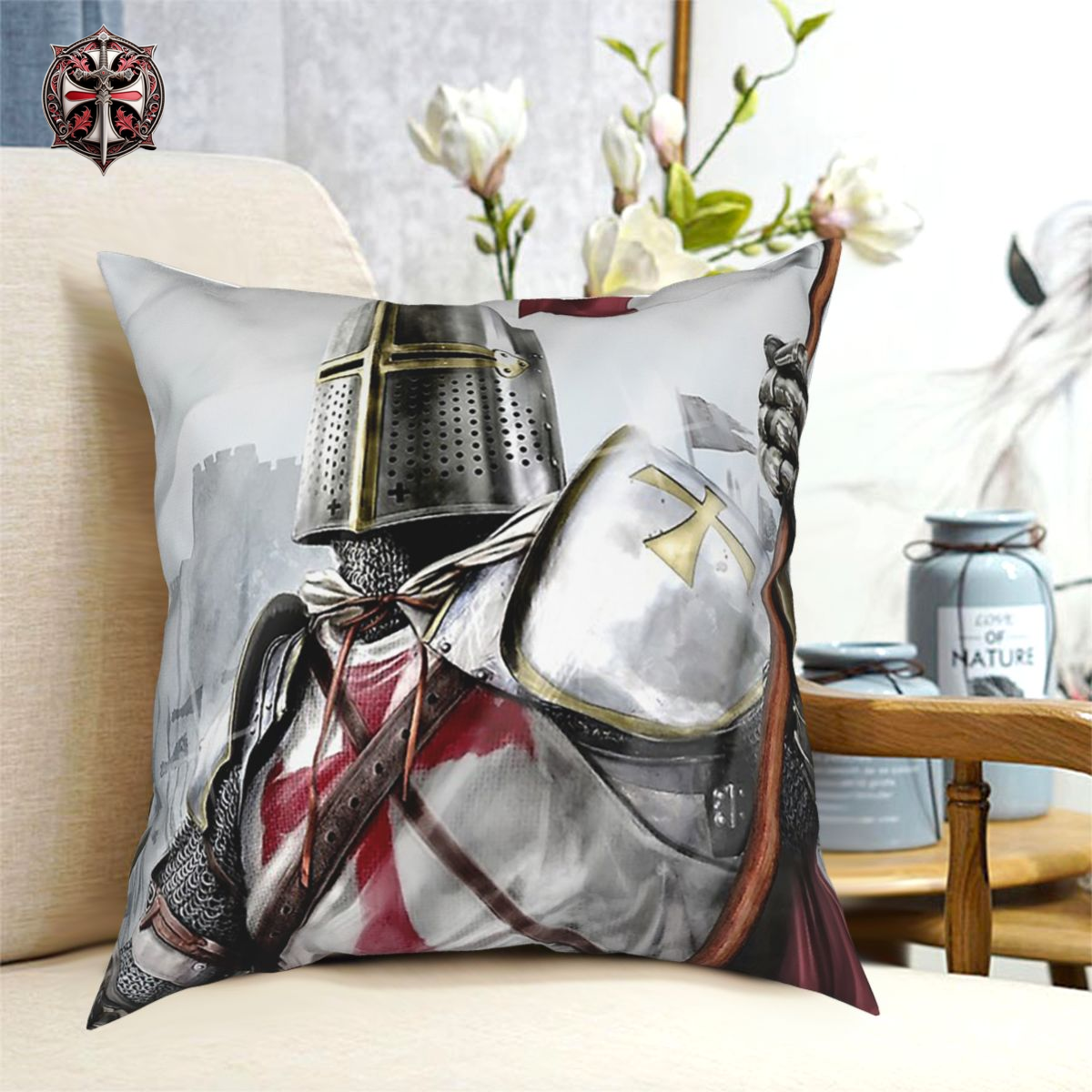 Taie d'Oreiller Bannière Templier
