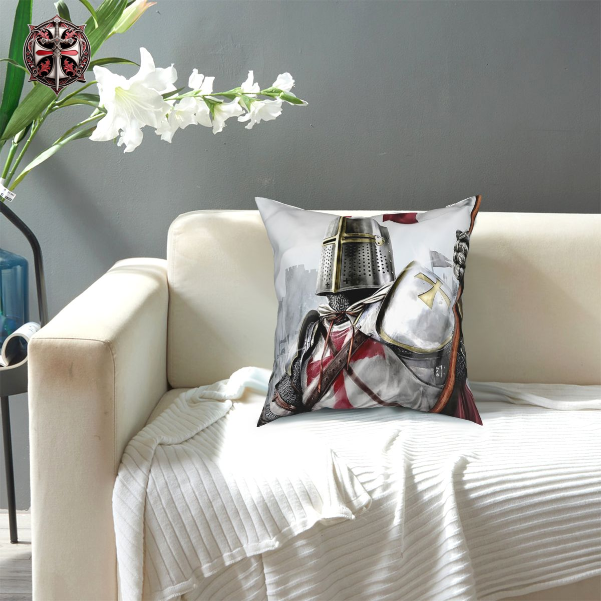 Taie d'Oreiller Bannière Templier