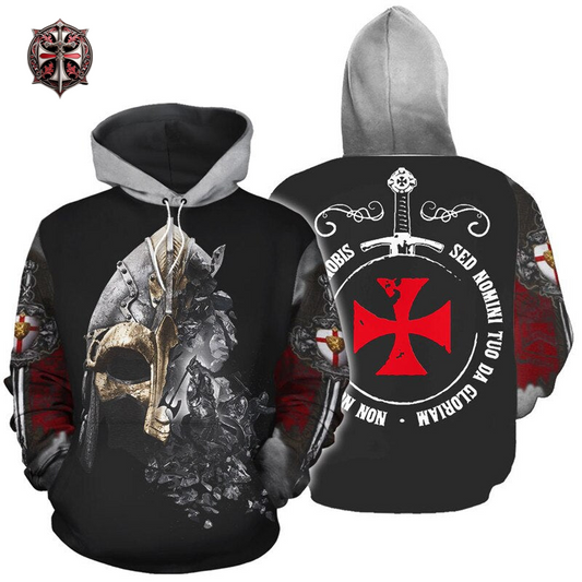 Pull à Capuche du Heaume Templier