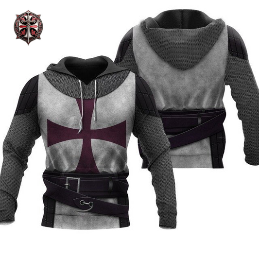 Pull à Capuche Renaissance Templier