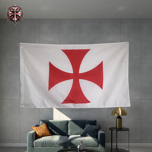 Drapeau Blanc Croix Pattée