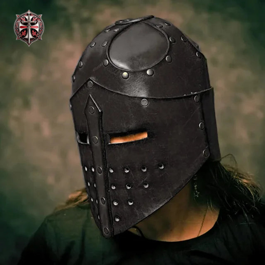 Heaume Templier Cuir