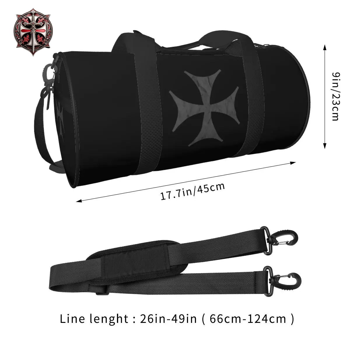 Sac de Sport Croix Pattée des Templiers