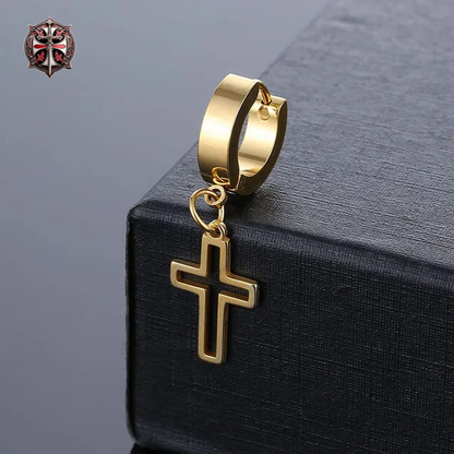 Boucles d'Oreilles Croix de la Foi