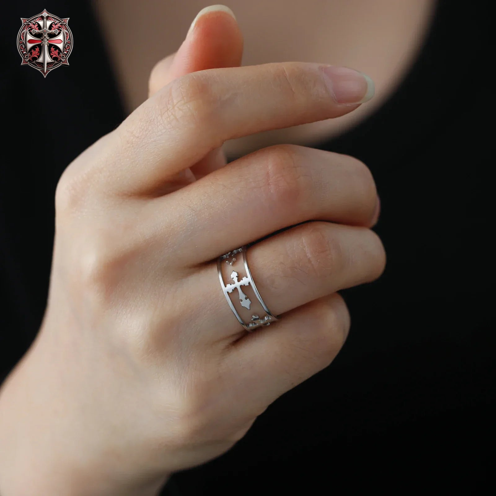 Bague Croix Médiévale Femme