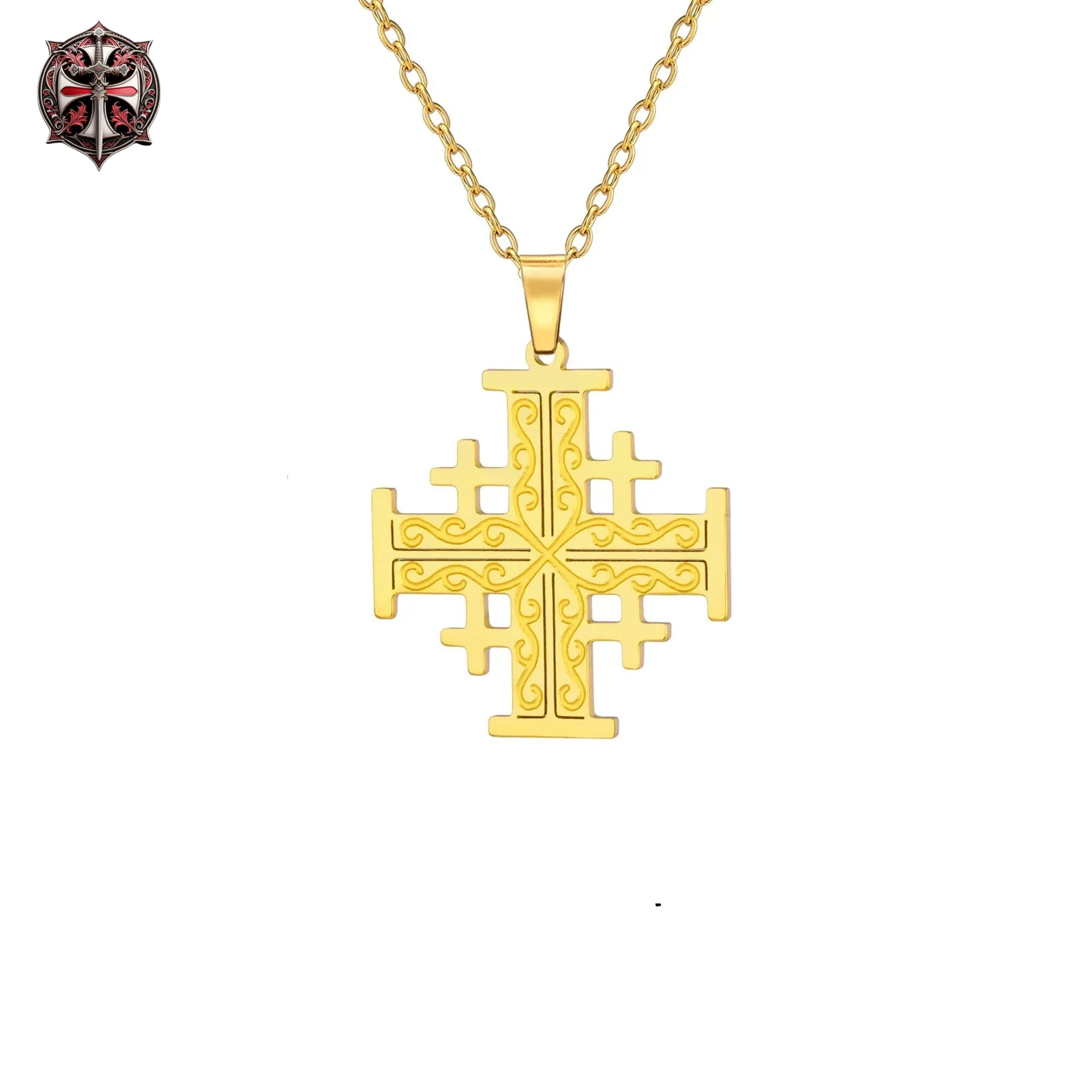 Collier Croix de l'Ordre Jérusalem Femme