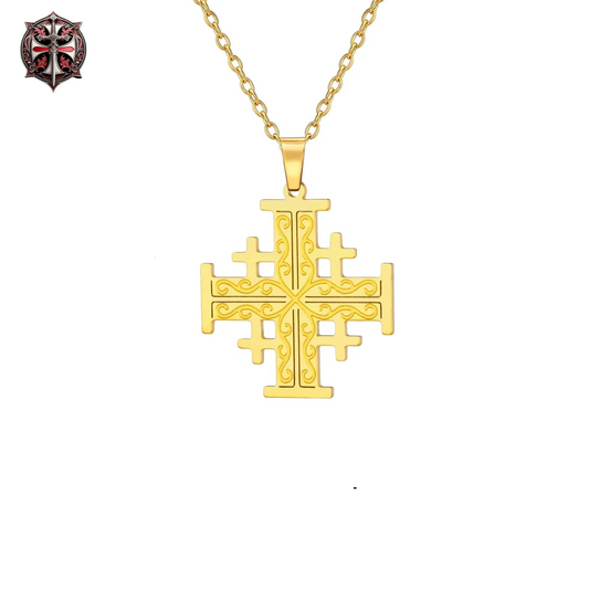 Collier Croix de l'Ordre Jérusalem Femme